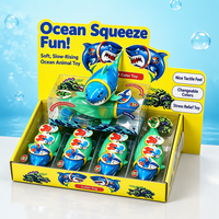 Jouet Squishy Requin SY à Couleurs Changeantes, Anti-Stress Bleu, Jouets Sensoriels Décompression, Décoration de Bureau, Cadeaux Enfants et Adultes
