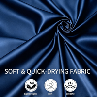 Robes Kimono Personnalisables en Tissu Imperméable Bleu Marine pour Salons de Beauté, Spas et Barbiers – Vente en Gros avec Logo Personnalisé et Taille Ajustable