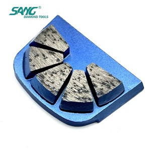 Outils abrasifs SANG Soft Floor Metal Bond, segments OEM, qualité durable, chaussures de meulage diamantées personnalisées pour sols en béton - Product Image 1