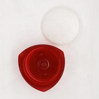 Nouveau design de bocaux en plastique rouge personnalisés de 500ml 16oz masque capillaire pour animaux de compagnie crème de pommade à la cire lotion au beurre pour le corps pots de conteneur de gommage au sucre