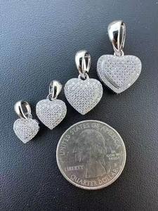 Forma personalizable Blanco/Amarillo/Chapado en oro rosa Circón cúbico Diamante Pequeña bolsa de dinero Colgante de dólar Colgantes de moda Encantos - Product Image 6