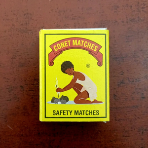 Conet <b>Matches</b> Safety Matchbox Yellow <b>Box</b> Vintage Style Printed Logo Household Use Stick Type - Product Image 1