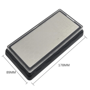 Piedra de Afilar de Doble Cara con Base Antideslizante, Piedra de Afilar de Diamante Metálica de 400/600/<span class=keywords><strong>1000</strong></span>/1200 Granos - Product Image 4