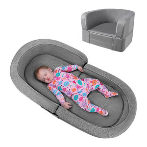 Tapis de jeu portable pour tout-petits avec barrières latérales pour bébés de 0 à 24 mois, utilisation domestique, tissu, rembourrage en mousse haute élasticité - Product Image 5