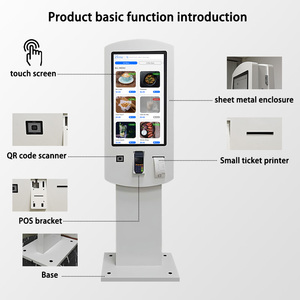 32 Inch Dual <strong>Screen</strong> Multipoint Capacitive <strong>Touch</strong> Self Service Online Food Ordering Payment <strong>Kiosk</strong> with Thermal <strong>Printing</strong> of Orders - Product Image 5