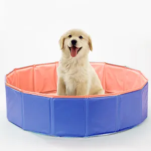 P & D fabricante directo de alta calidad plegable PVC inflable perro piscina niños al aire libre Limpieza de mascotas natación piscina para niños hecho