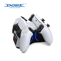 DOBE FOMIS ELECTRONICS Station de charge double pour manettes avec éclairage RGB coloré pour manettes PS5 DualSense Edge