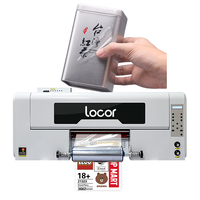Nueva Llegada Locor con 3 Cabezales Xp600 de 30cm A3, Plotter de Impresión de Calcomanías de Transferencia UV e Impresora UV DTF Rollo a Rollo de Película AB