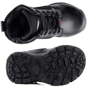 Chaussures de sécurité en cuir avec embout en acier pour hommes, robustes, anti-écrasement, anti-perforation, antidérapantes, pour travaux industriels. - Product Image 2