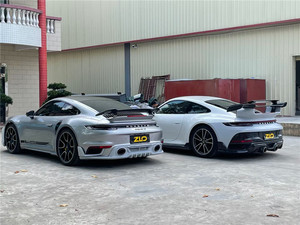 ชุดแต่งคาร์บอนไฟเบอร์แบบแห้งทรง T สำหรับ Porsche 992 Turbos ประกอบด้วยกันชนหน้า สเกิร์ตข้าง สเกิร์ตหลัง ครอบล้อ และชุดแต่งรอบคัน - Product Image 6