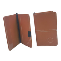 Porte-cartes de score de golf personnalisé en cuir, nouveau design 2026, avec logo estampé et marqueur de balle de golf en émail