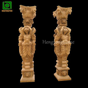 Casa construcción decorativa tallada a mano mármol blanco figura romana estatua <span class=keywords><strong>Pilla</strong></span> - Product Image 5