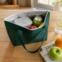Sac isotherme personnalisé avec logo, réutilisable, en tissu Oxford, doublure en aluminium, imperméable, pour aliments chauds ou froids en vrac