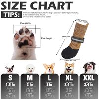Chaussettes imperméables antidérapantes pour chien, protection des pattes pour l'hiver, pour chiens de taille moyenne et grande, confortables et offrant une bonne adhérence pour l'extérieur