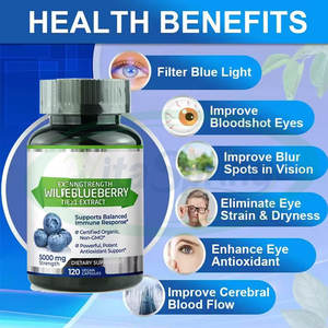 VitaSpring Marque privée OEM <span class=keywords><strong>Capsule</strong></span> de myrtille Complément alimentaire pour les yeux <span class=keywords><strong>Capsule</strong></span> d'extrait de myrtille antioxydant - Product Image 3