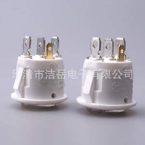 Interruptor Basculante Redondo Iluminado You Kcd1-105 de 20 mm, 3 Posiciones (Encendido-Apagado-Apagado), Terminal de Soldadura, Carcasa de Nailon, Uso Industrial - Product Image 2