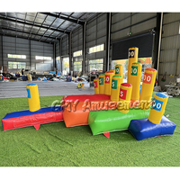 Jeux sportifs gonflables pour la maison et les jardins, lancer le cercle, lancer l'anneau, jeu de lancer d'anneaux gonflable