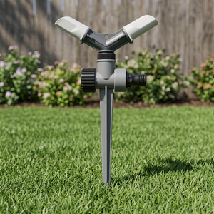 Aspersor de Jardín de 2 Brazos con Rotación de 360°, Distribuidor de Agua de Alta Eficiencia de Taiwán - Product Image 4