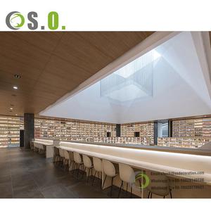 Meubles de librairie professionnelle Équipement de bibliothèque moderne Table de lecture de bibliothèque en bois - Product Image 3