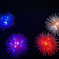 Lumière LED IP65 à brancher, énergie solaire, fibre optique, fleur artificielle, chrysanthème, éclairage décoratif pour événements, paysage, multicolore
