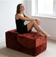 Chaise longue de yoga pour chambre à coucher, banc de yoga convertible emballé sous vide, chaise ergonomique pour positions de yoga