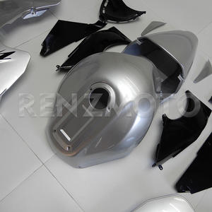Carénages de moto adaptés à Kawasaki ZX12R 2000-2001, carrosserie en plastique ABS noir argenté - Product Image 5