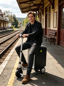 Valise intelligente à roulettes en alliage d'aluminium, <span class=keywords><strong>style</strong></span> sportif, pour bagages à main - Product Image 3