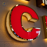 Enseigne personnalisée pour restaurant, hôtel, enseigne extérieure, lettres 3D en LED, enseigne de devanture de magasin, enseigne lumineuse en LED pour enseigne de magasin