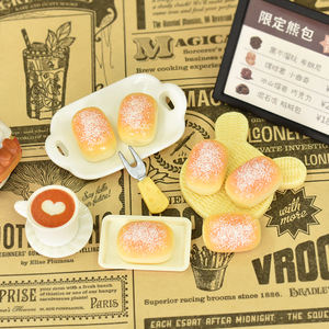 Miniature Noix De Coco Pain Résine Flatback Cabochon Pour DIY Scrapbook Crème Colle Ornement Slime Filler Live Streaming Produits Chauds - Product Image 4