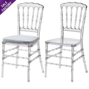 New Arrival Outdoor Party Crystal <b>Clear</b> Wedding Chiavari Transparent Acrylic Chair for Hotel Banquet Wedding Event - Product Image 1