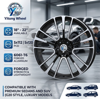 Jantes de voiture en alliage d'aluminium forgé 6061-T6 personnalisées de 18, 19, 20, 21, 22 pouces 5x112 5x120 pour BMW G20 Mercedes Land Rover Maserati