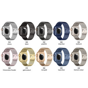 Nouveau bracelet à boucle milanaise pour <span class=keywords><strong>Apple</strong></span> <span class=keywords><strong>Watch</strong></span> Series 10 8 <span class=keywords><strong>7</strong></span> 6 5 4 Bracelet de montre magnétique en acier inoxydable Ultra 49mm-Bracelets de montre intelligents - Product Image 2
