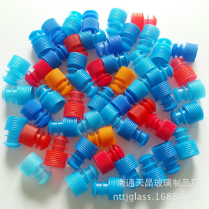 Tapones para tubos de ensayo de 15 mm, de plástico PE, con forma de ala, desechables, para uso en laboratorio - Product Image 4