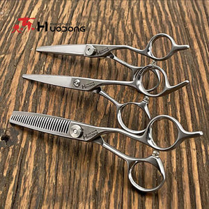 Tijeras Profesionales de Peluquería para Barbero, con Dientes Sin Costuras, para Estilizar, Entresacar y Cortar, con Espalda de Espada - Product Image 1