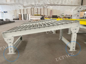 Transportador de rodillos sin motor para almacenamiento final/transportador de rodillos de patín de gravedad/rodillo Transportador de Gravedad - Product Image 4