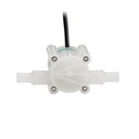 Capteur de débit d'eau industriel en plastique, filetage externe G1, 1-60 LPM, compteur de débit à turbine, mesure de liquide, matériaux PVDF, impulsion