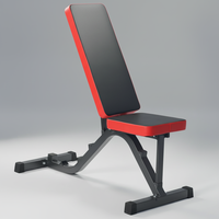 Banc de musculation plat robuste de conception moderne, écologique, réglable, capacité de charge de 150 kg, pour salle de sport à domicile