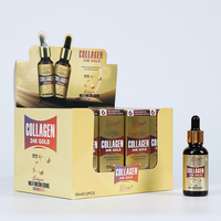 Sérum pour le visage au collagène Liru 24K or, essence hydratante anti-âge pour une peau lisse et éclatante, 30 ml