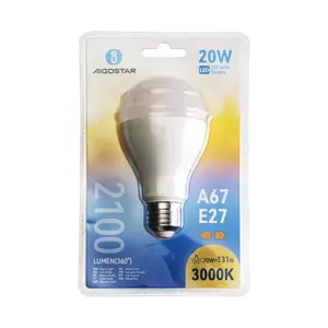 Ampoule LED E27 20W, efficacité énergétique, lumière chaude, longue durée de vie, idéale pour l'éclairage de la maison et des bureaux. - Product Image 2