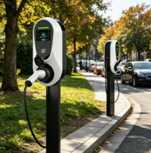 Estación de Carga para Vehículos Eléctricos de 7kW, 11kW, 22kW, Doble Conector, para Hogar, con Soporte para Conector, Control por Aplicación Inteligente, para Autos de Nueva Energía - Product Image 4