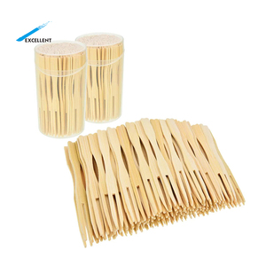 Dùng Một Lần Phân Hủy Sinh Học Trẻ Em Công Cụ Mini Tre Kiểm Tra Hai Răng Bánh Trái Cây Ngã Ba Với Biểu Tượng Tùy Chỉnh - Product Image 4