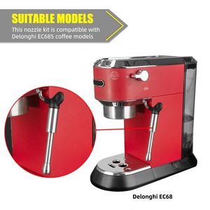 1 Juego de Boquillas de Vapor de Acero Inoxidable Compatibles con los Modelos <span class=keywords><strong>Delonghi</strong></span> EC685, Boquilla para Espumar Leche, Repuesto de Punta de Vaporizador - Product Image 4
