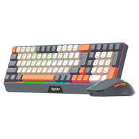 RAIKU R908 Wireless Gaming Keyboard and Mouse Set Dual Mode 2.4G Rechargeable Rainbow Backlit for PC Gamer