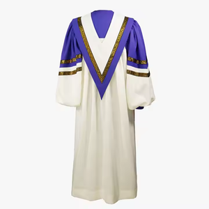 2025 Robes <span class=keywords><strong>de</strong></span> choeur d'église vêtements chantants avec étole à motif <span class=keywords><strong>de</strong></span> blé personnalisé en couleurs <span class=keywords><strong>blanc</strong></span>/rouge/noir - Product Image 4