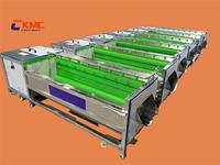Rollengte 1000Mm 600 Kg/u Cassave Verwerking Machines Fruit Borstel Wasmachine Borstel Roller Groente Wasmachine Dunschiller