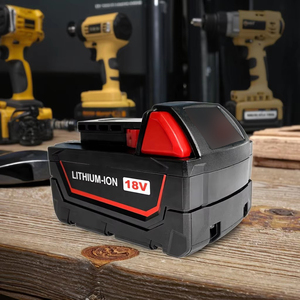 6.0Ah vervangende accu voor Milwaukee 18V accu, compatibel met Milwaukee <span class=keywords><strong>M</strong></span>-18S accu 48-11-1850 snoerloze elektrische gereedschappen - Product Image 1