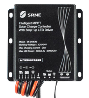 SRNE SR-DMS40, 3.2/6.4V 20A 80/160W Max PV Lithium/Lead IP67 99.9% efisiensi MPPT pengontrol pengisian daya surya dengan fungsi IoT