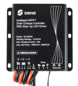 SRNE SR-DMS40 3.2/6.4V 20A 80/160W 최대 PV 리튬/납 IP67 99.9% MPPT 효율성 IoT 기능 MPPT 태양광 충전 컨트롤러 - Product Image 3