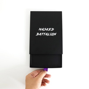 Caja rígida de lujo para anillos, caja de embalaje personalizada con papel y papel especial para fabricante de embalajes de regalo de joyería - Product Image 1
