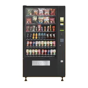 편리한 상점을 위한 각자 터치스크린 음료 식사 자동 판매기 검정 자동 판매기